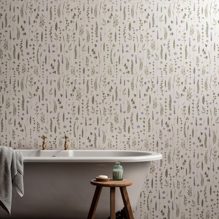 Original Style - Wildflower Violet Ceramic, 600 x 300mm (IM-0026234) - Tiles &amp; Stone To You