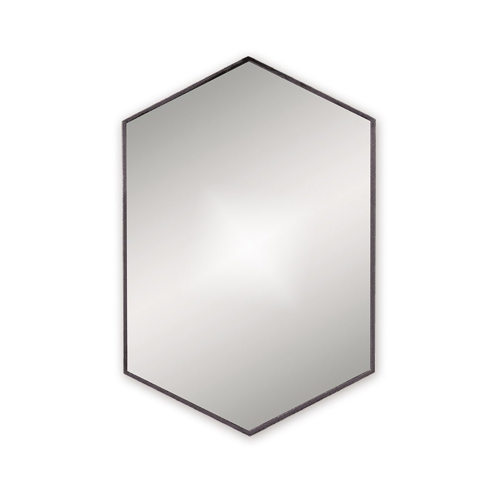 Origins Living - Docklands Hexagonal Mirror Black, 50x75cm (B375516) - Tiles &amp; Stone To You