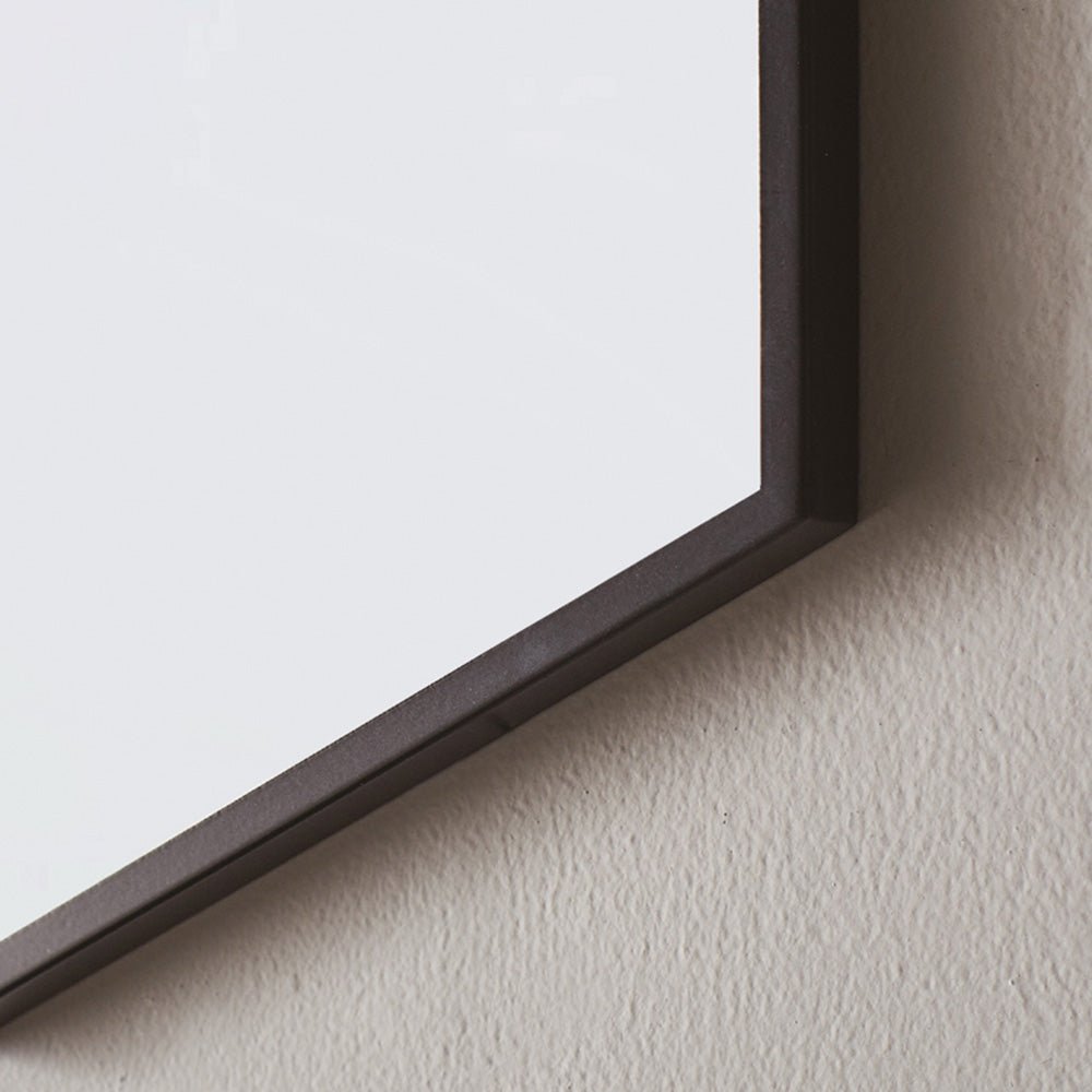 Origins Living - Docklands Rectangular Mirror 80x100cm, Black (B375592) - Tiles &amp; Stone To You