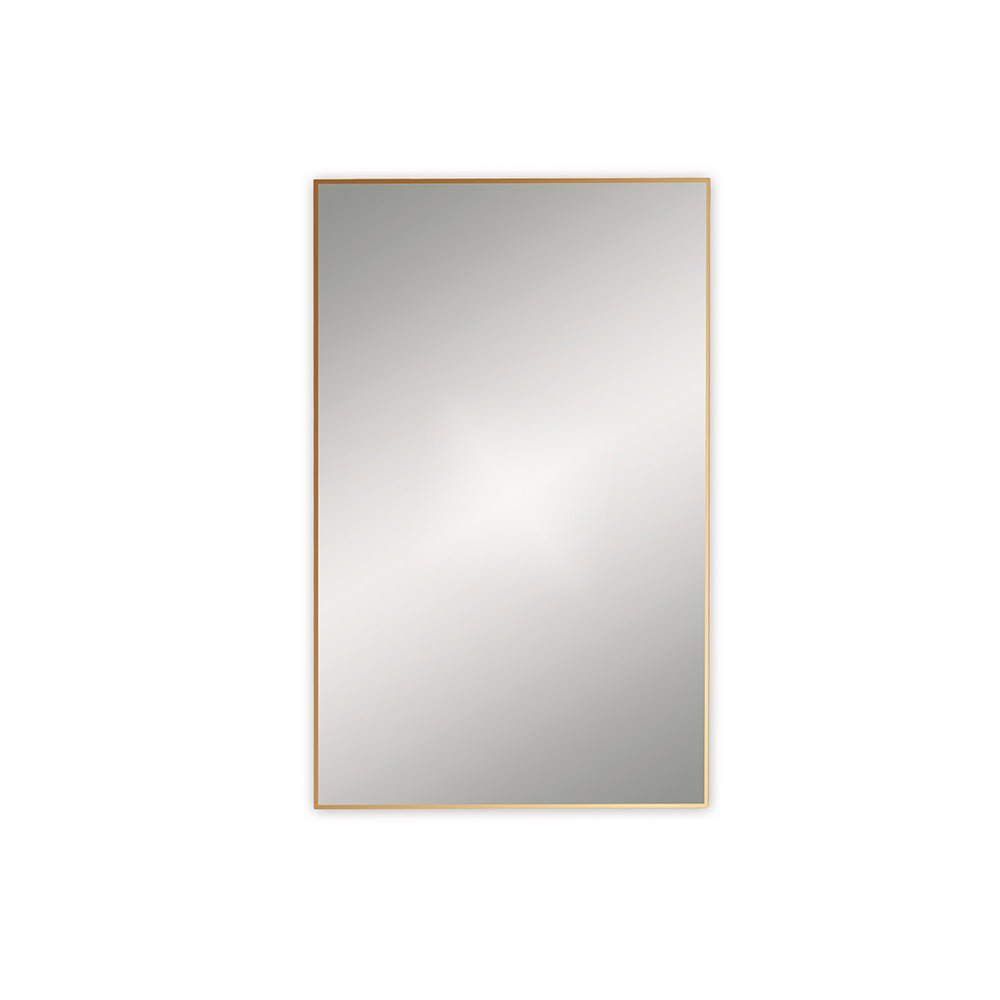 Origins Living - Docklands Rectangular Mirror Brushed Brass, 50x80cm (B375554) - Tiles &amp; Stone To You