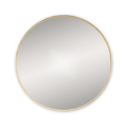 Origins Living - Docklands Round Mirror Brushed Brass, 60cm (B375523) - Tiles &amp; Stone To You