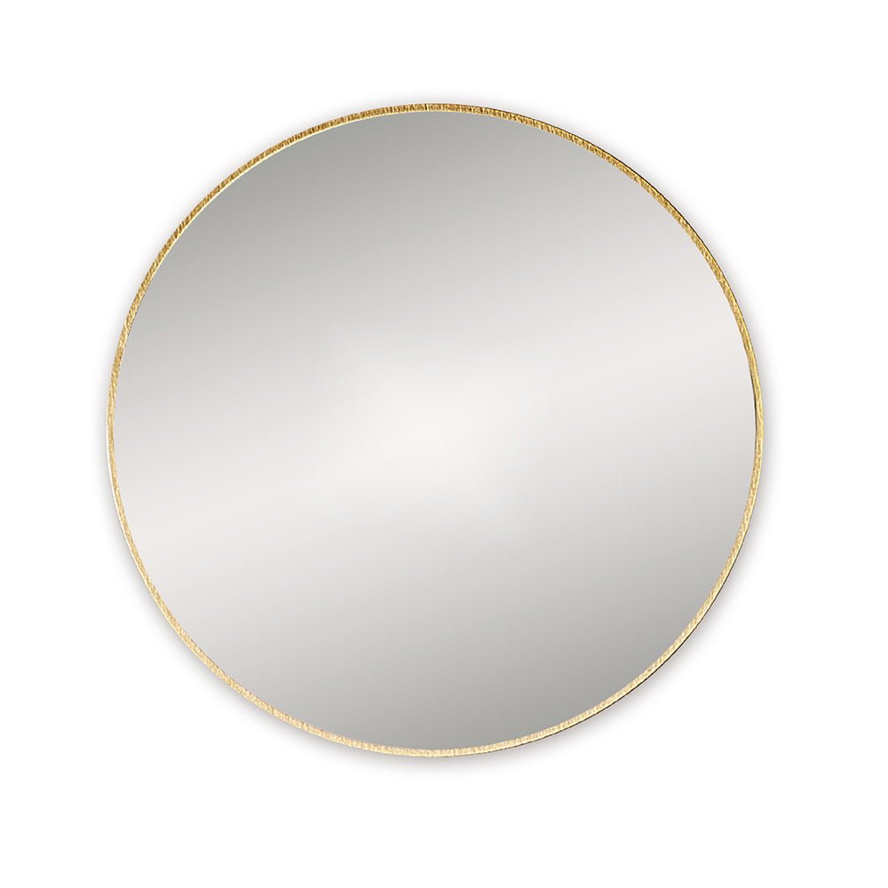 Origins Living - Docklands Round Mirror Brushed Brass, 80cm (B375660) - Tiles &amp; Stone To You