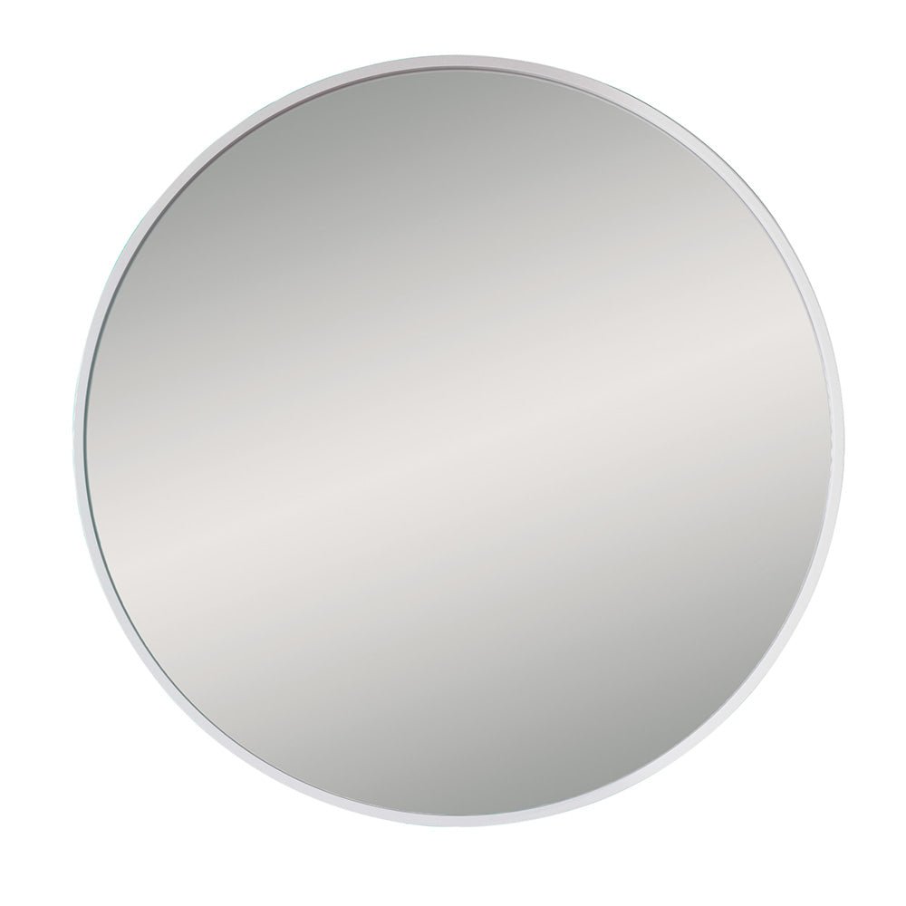 Origins Living - Docklands Round Mirror White, 80cm (B375684) - Tiles &amp; Stone To You