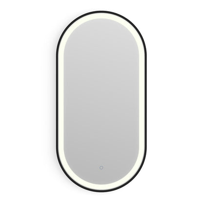 Origins Living - Lomax Light Capsule Mirror Black, 40cm (LML - 01C048 - BK) - Tiles &amp; Stone To You