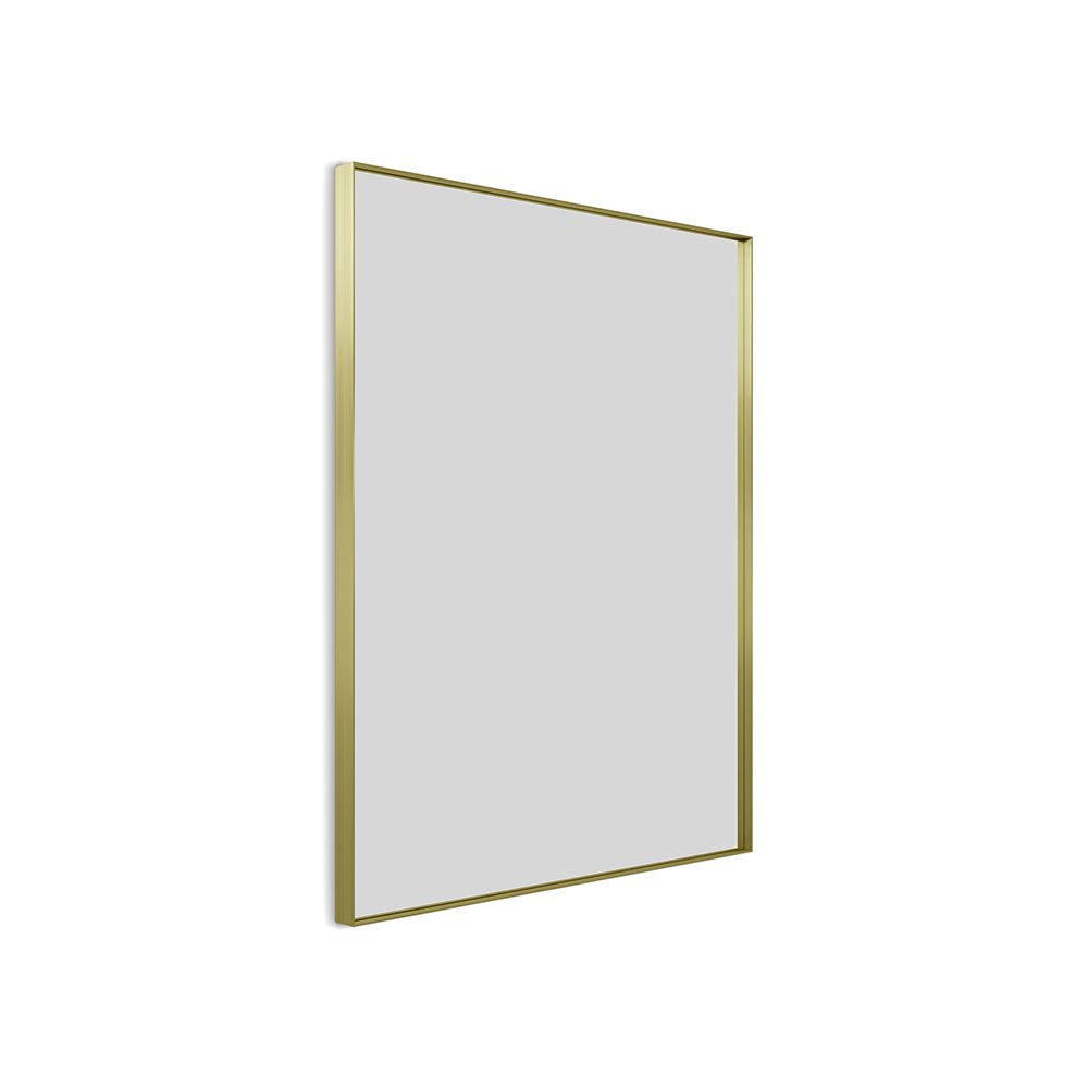 Origins Living - Newington Rectangular Mirror Brushed Brass, 100x80cm (NWG - 001108 - BB) - Tiles &amp; Stone To You