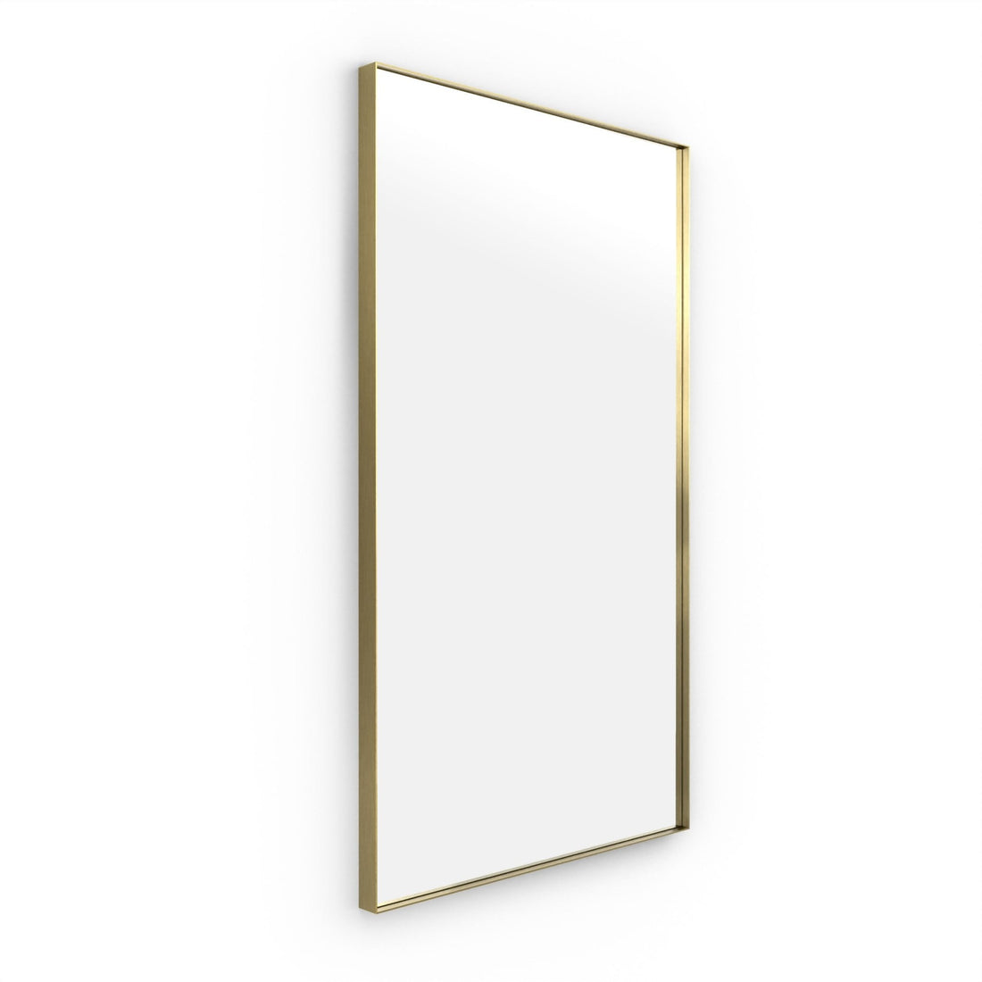 Origins Living - Newington Rectangular Mirror Brushed Brass, 120x70cm (NWG - 001127 - BB) - Tiles &amp; Stone To You