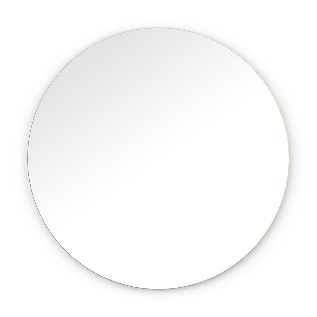 Origins Living - Oslo Round Mirror 100 in Brushed Brass (OSL - 00D100 - BB) - Tiles &amp; Stone To You