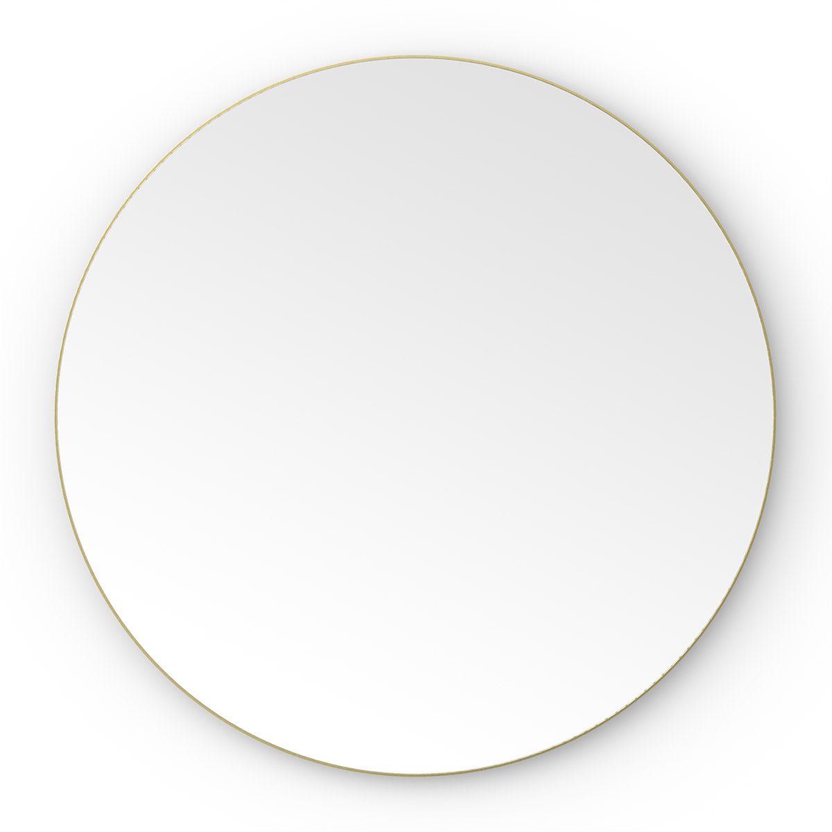 Origins Living - Oslo Round Mirror Brushed Brass, 60cm (OSL - 00D060 - BB) - Tiles &amp; Stone To You