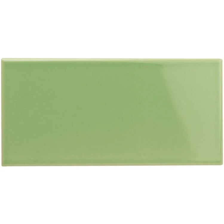Original Style - Palm Green Half Tile, 15.2 x 7.5cm (IM-0005447)