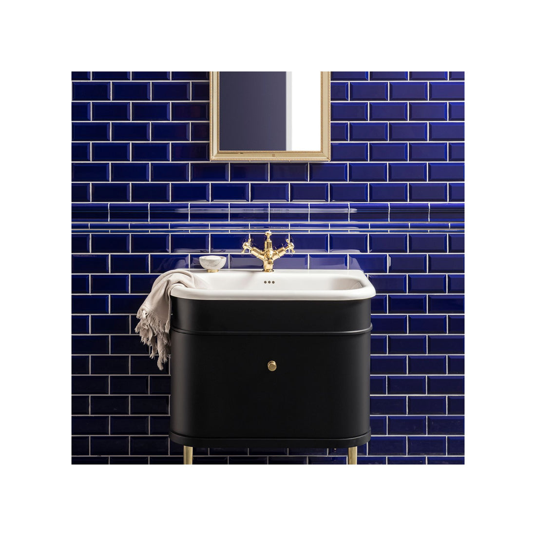 Original Style - Royal Blue Metro Bevelled Tile, 15 x 7.5cm (IM-0021189)