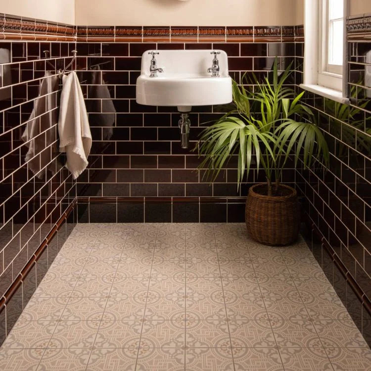 Original Style - Teapot Brown Half Tile, 15.2 x 7.6cm (IM-0030131)