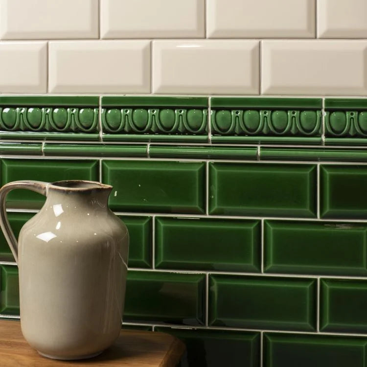 Original Style - Victorian Green Metro Bevelled Tile, 15 x 7.5cm (IM-0000943)