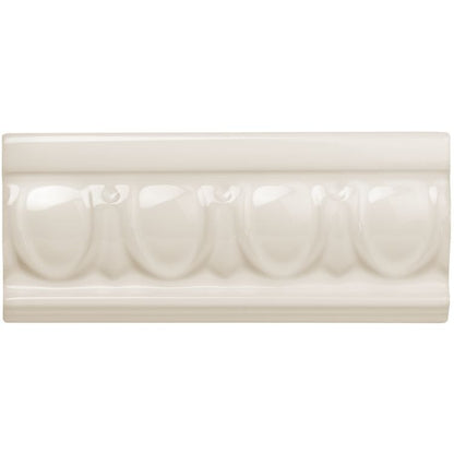 Original Style - Vintage White Egg &amp; Dart Moulding, 15.2 x 6.5cm (IM-0020495)