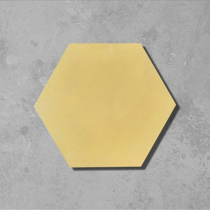 Bert and May - Canola Yellow Hexagonal Tile, 23 x 20cm - Tiles &amp; Stone To You