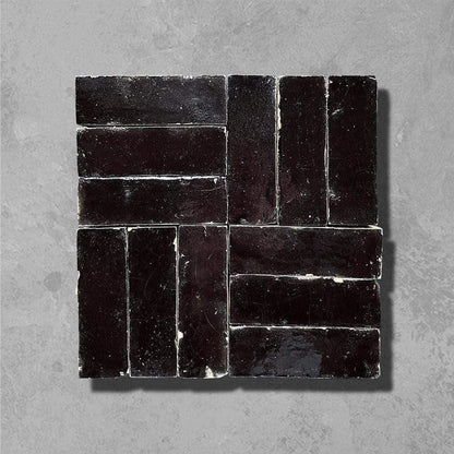 Bert &amp; May - Ebony Thick Bejmat Glossy, 15 x 5cm - Tiles &amp; Stone To You