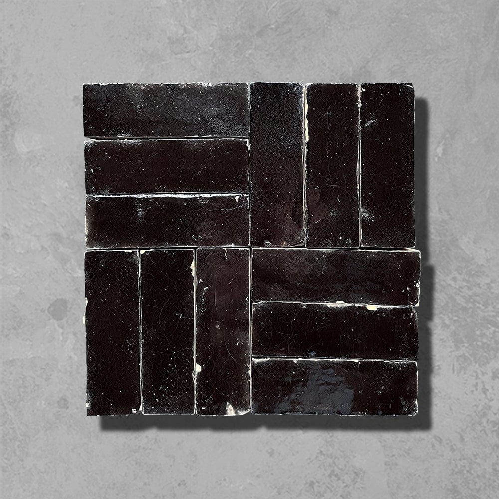 Bert &amp; May - Fez Ebony Bejmat, 15 x 5cm - Tiles &amp; Stone To You
