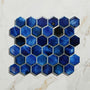 Ca' Pietra - Akazu Porcelain Cobalt Mosaic Crackle Glaze, 27 x 31.2cm (13544)