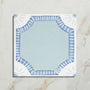 Ca' Pietra - Joyous Expressions Porcelain Pontus By Sasha Compton Blue Matt, 22.5 x 22.5cm (17166CFG)