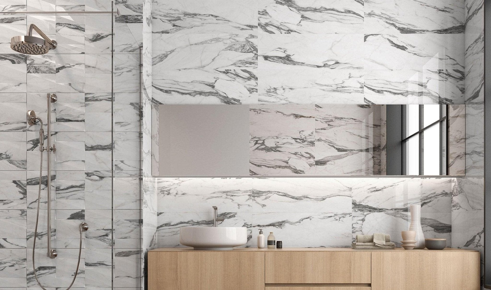 Minoli - Altissimo White Gloss, 30 x 90cm (VC03680) - Tiles &amp; Stone To You