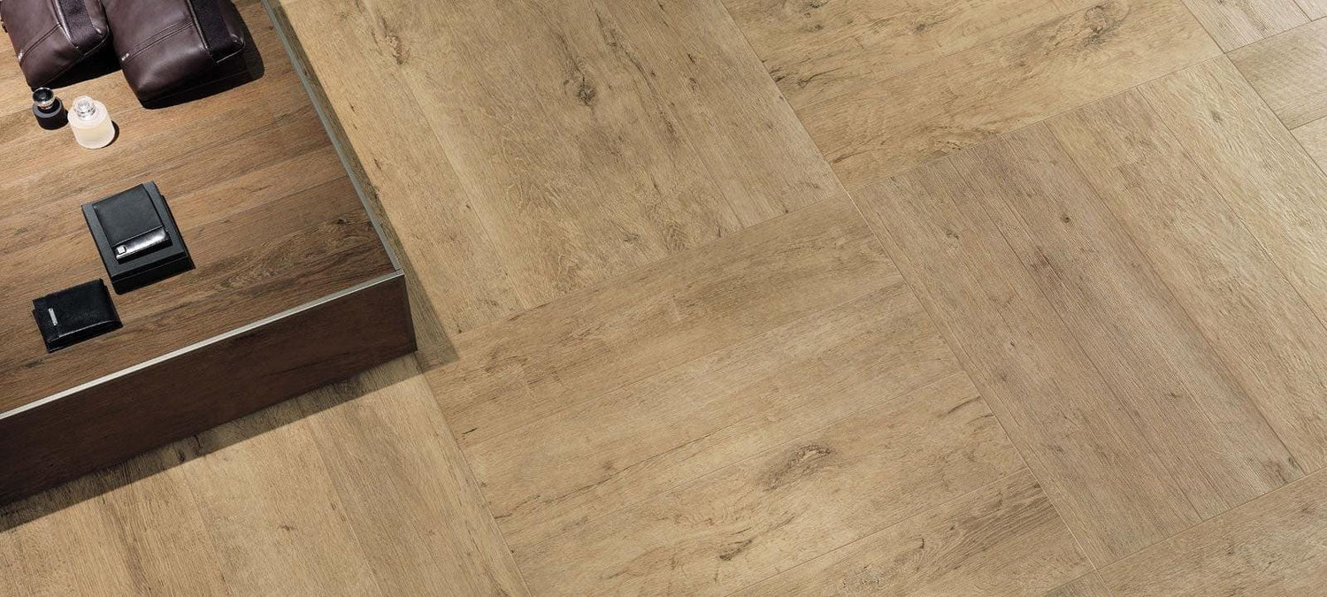 Minoli - Axis Golden Oak Matt, 22.5 x 90cm (VCO2714) - Tiles &amp; Stone To You