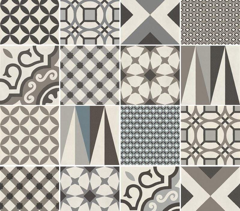 Minoli - De-Segni Decor Random Cold Mix Matt, 20 x 20cm (VCO3475) - Tiles &amp; Stone To You