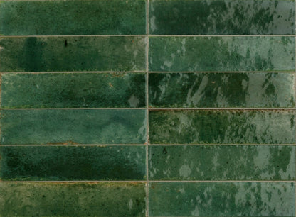 Minoli - Luminous Green Gloss, 6 x 24cm (VC03641) - Tiles &amp; Stone To You