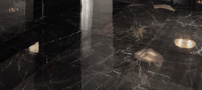 Minoli - Marvel Noir Saint Laurent Lappato, 30 x 60cm (VC02830) - Tiles &amp; Stone To You