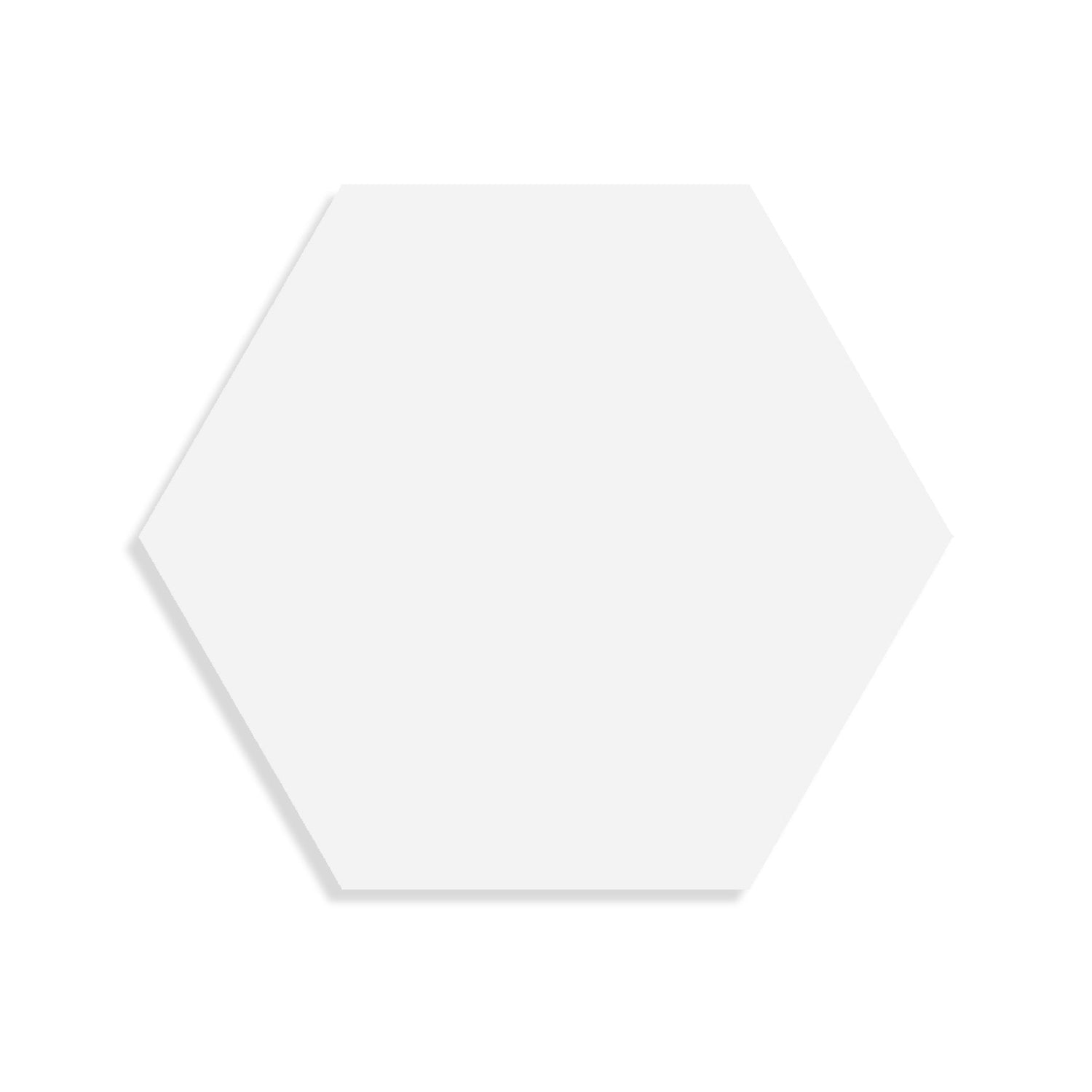 Minoli - Timeless Hexagon White Matt, 15 x 17cm (VC03738) - Tiles &amp; Stone To You