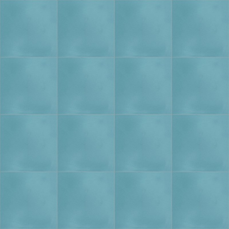 Moroccan Encaustic Cement Aquamarine, 20 x 20cm - Tiles &amp; Stone To You