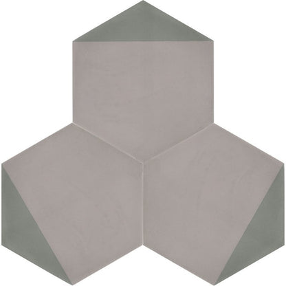 Moroccan Encaustic Cement Hexagonal Artic 20c, 20 x 23cm - Tiles &amp; Stone To You