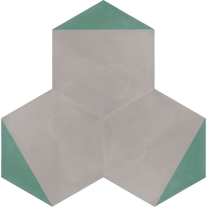 Moroccan Encaustic Cement Hexagonal Artic 20d, 20 x 23cm - Tiles &amp; Stone To You