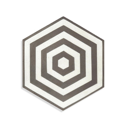 Moroccan Encaustic Cement Hexagonal Artic 22, 20 x 23cm - Tiles &amp; Stone To You