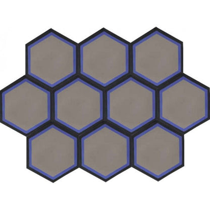 Moroccan Encaustic Cement Hexagonal Artic 3, 20 x 23cm - Tiles &amp; Stone To You