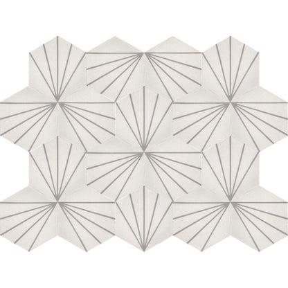 Moroccan Encaustic Cement Hexagonal Artic 31, 20 x 23cm - Tiles &amp; Stone To You