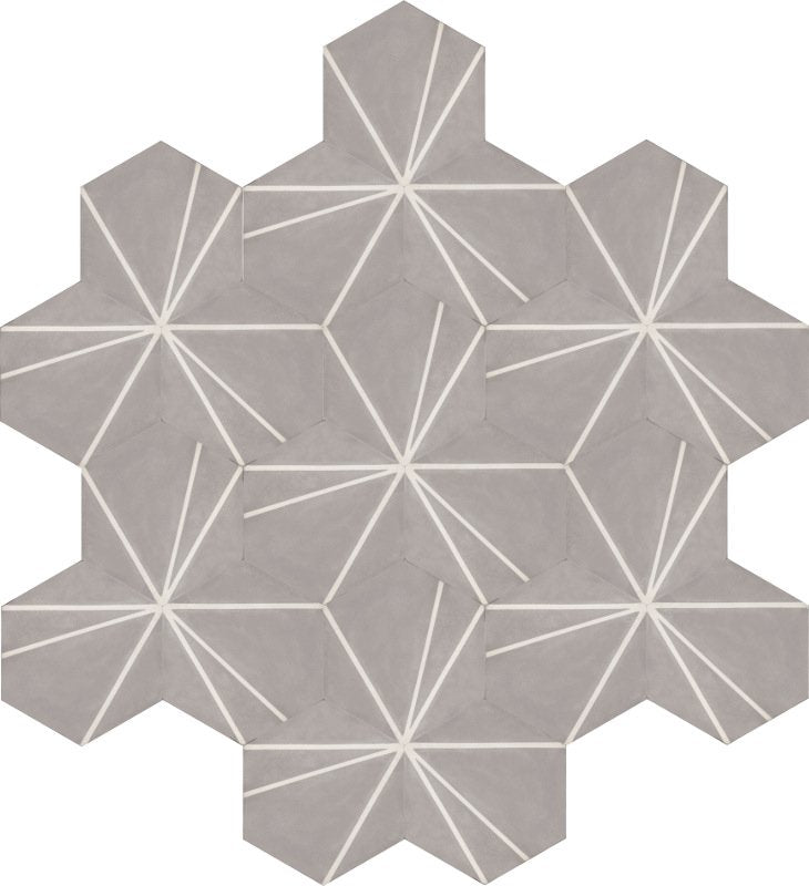 Moroccan Encaustic Cement Hexagonal Artic 4, 20 x 23cm - Tiles &amp; Stone To You