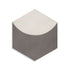 Moroccan Encaustic Cement Hexagonal Moon, 20 x 23cm - Tiles & Stone To You