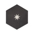 Moroccan Encaustic Cement Hexagonal Small Star Black, 20 x 23cm - Tiles & Stone To You