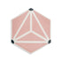 Moroccan Encaustic Cement Hexagonal Starburst Pink, 20 x 23cm - Tiles & Stone To You