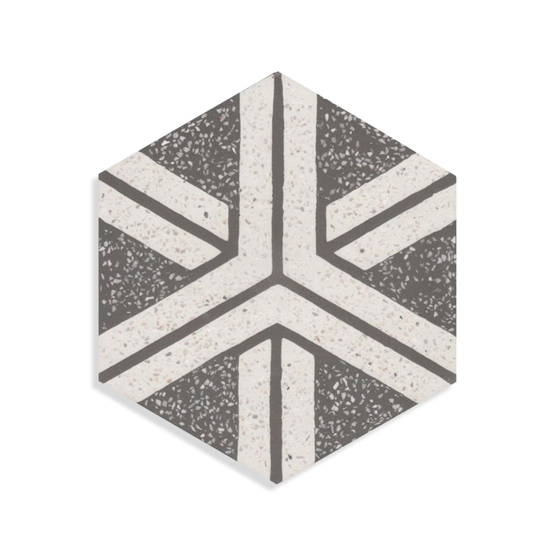 Moroccan Encaustic Cement Hexagonal Terrazzo 14b, 20 x 23cm - Tiles &amp; Stone To You