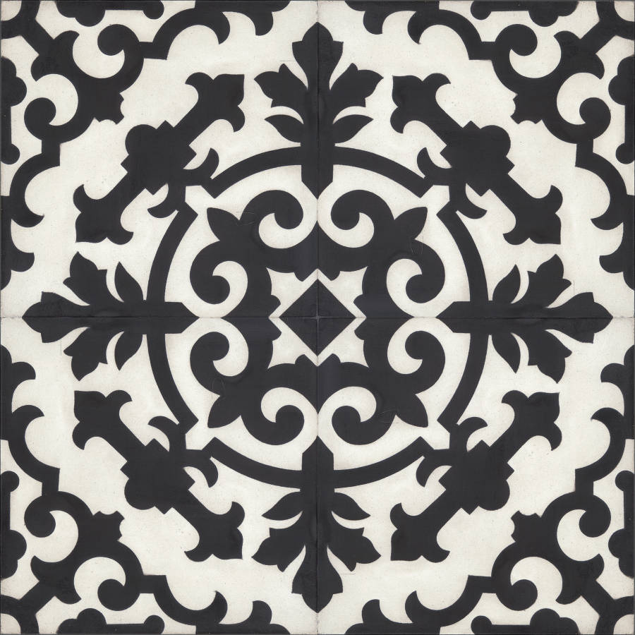 Moroccan Encaustic Cement Pattern 01c, 20 x 20cm - Tiles &amp; Stone To You