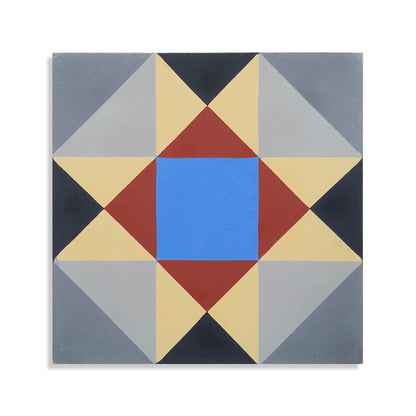 Moroccan Encaustic Cement Pattern 01h, 20 x 20cm - Tiles &amp; Stone To You