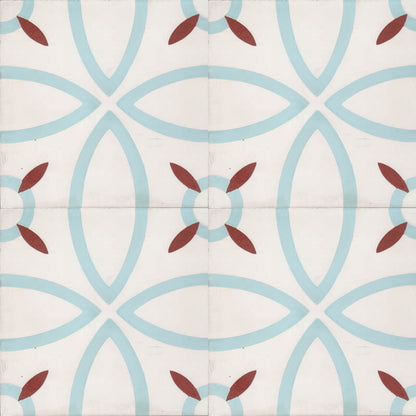 Moroccan Encaustic Cement Pattern 01m, 20 x 20cm - Tiles &amp; Stone To You