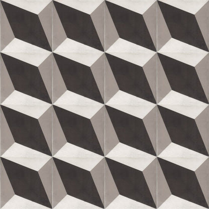 Moroccan Encaustic Cement Pattern 01u1, 20 x 20cm - Tiles &amp; Stone To You