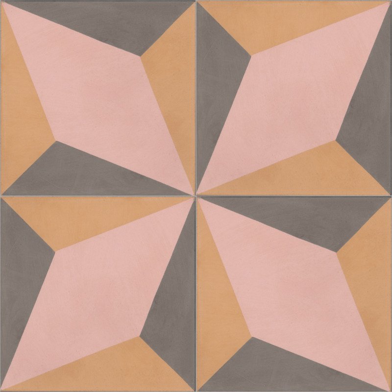 Moroccan Encaustic Cement Pattern 01u3, 20 x 20cm - Tiles &amp; Stone To You