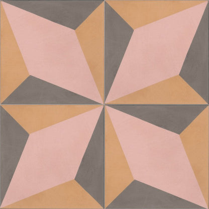 Moroccan Encaustic Cement Pattern 01u3, 20 x 20cm - Tiles &amp; Stone To You