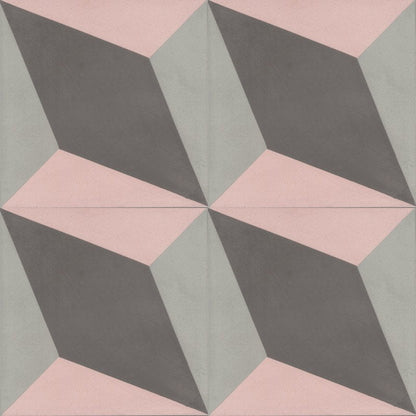 Moroccan Encaustic Cement Pattern 01u5, 20 x 20cm - Tiles &amp; Stone To You