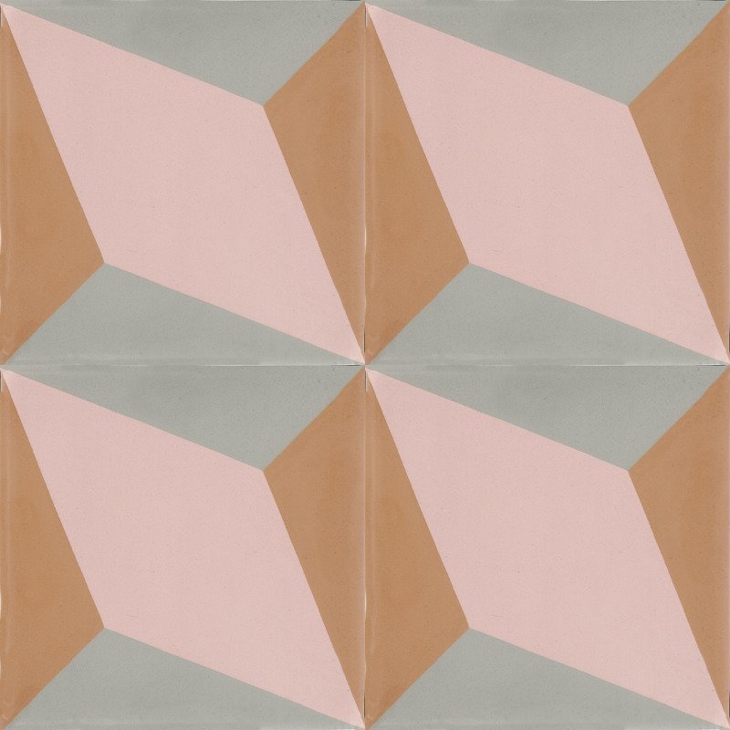 Moroccan Encaustic Cement Pattern 01u6, 20 x 20cm - Tiles &amp; Stone To You