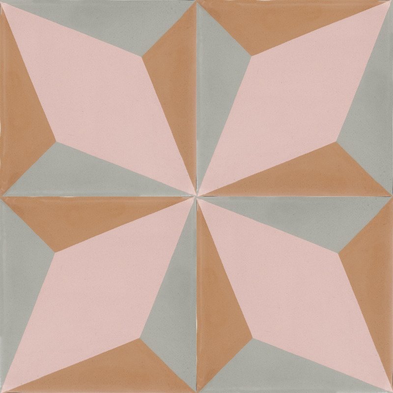 Moroccan Encaustic Cement Pattern 01u6, 20 x 20cm - Tiles &amp; Stone To You