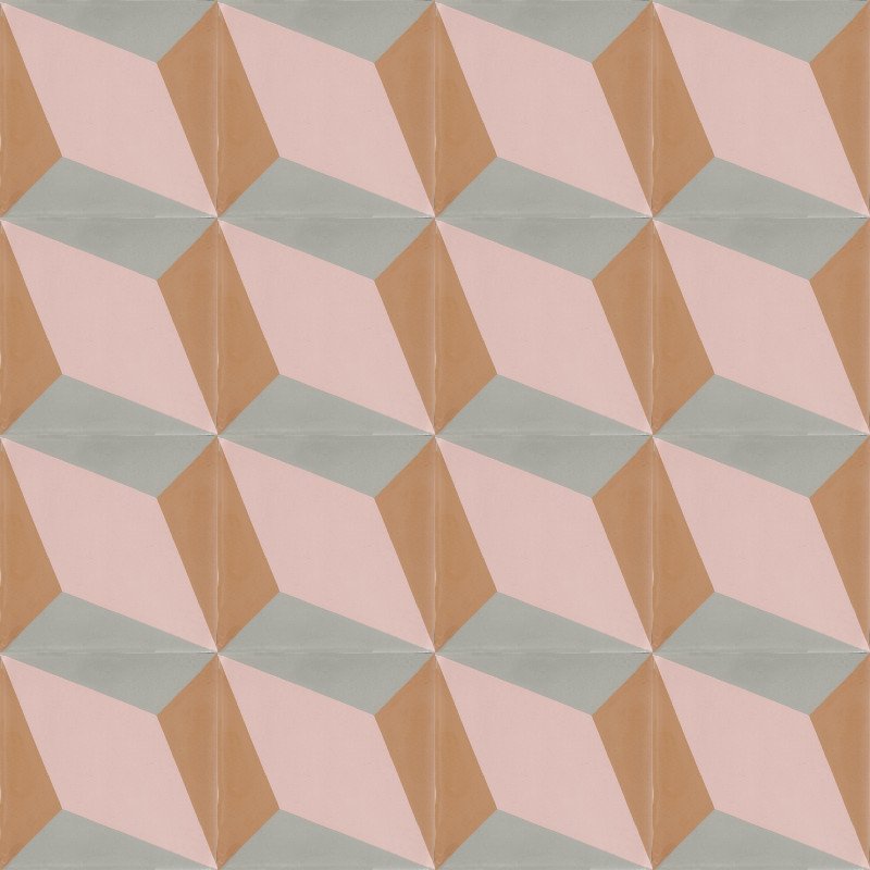 Moroccan Encaustic Cement Pattern 01u6, 20 x 20cm - Tiles &amp; Stone To You