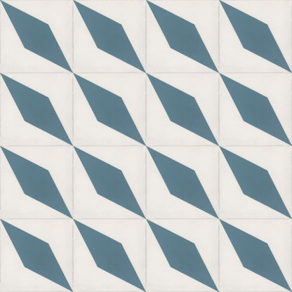 Moroccan Encaustic Cement Pattern 01u7, 20 x 20cm - Tiles &amp; Stone To You